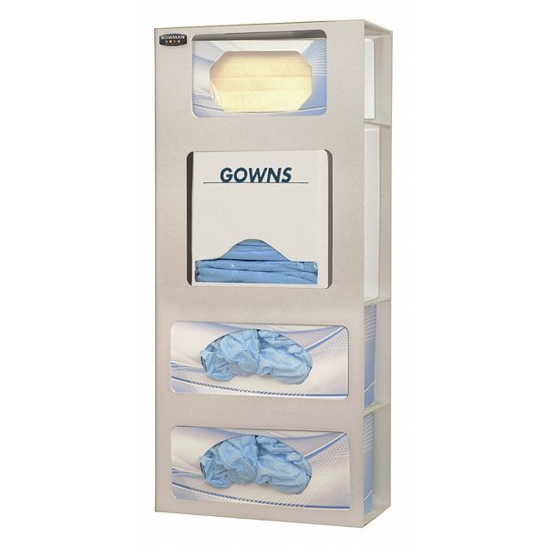 Face Mask Dispenser, 4 Compartments, Beige