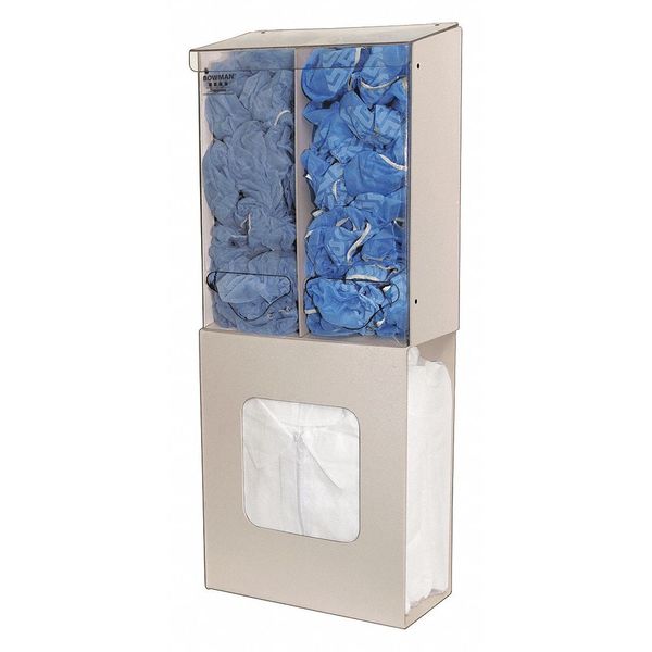 Apparel Dispenser, 3 Compartments, Beige