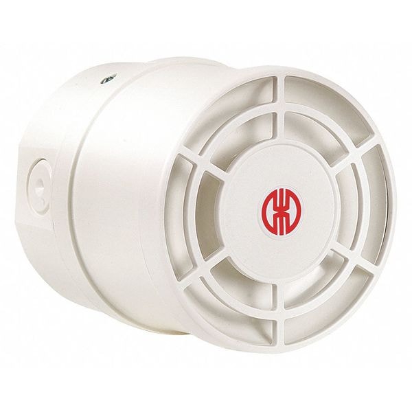 Multi-Tone Sounder, 9 to 28VDC, White, IP65