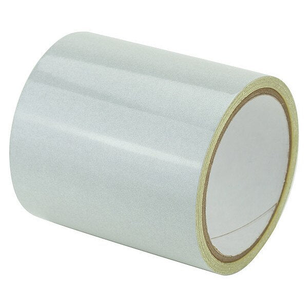 Reflective Marking Tape, Solid, White, 4