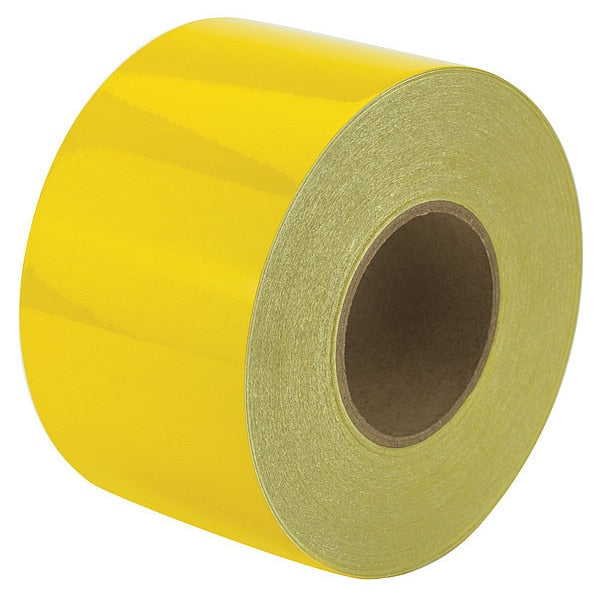 Reflective Marking Tape, Solid, Yellow, 4