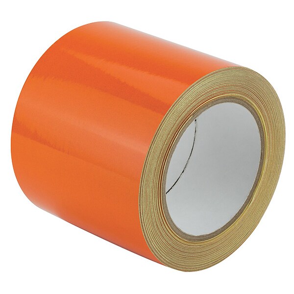 Reflective Marking Tape, Solid, Orange, 4