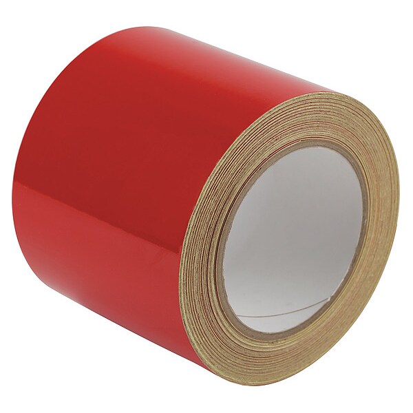 Reflective Marking Tape, Solid, Red, 4