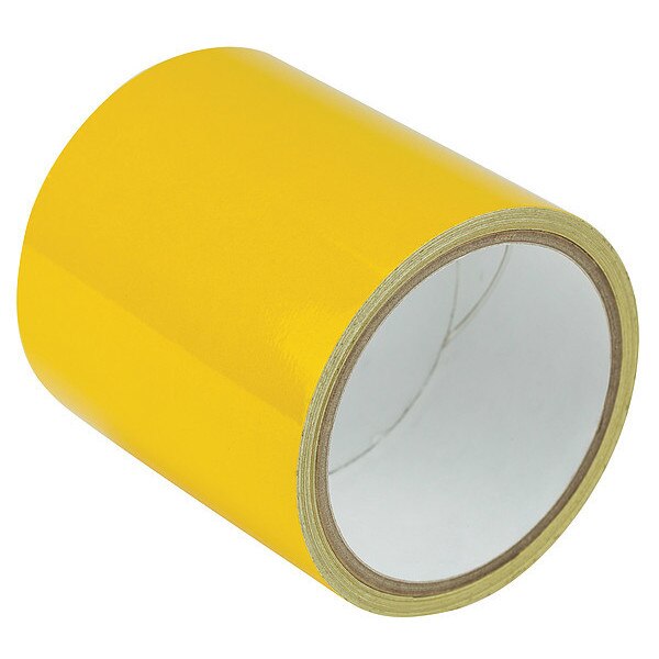 Reflective Marking Tape, Solid, Yellow, 4