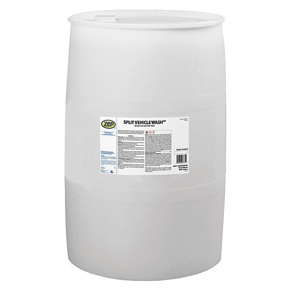 55 Gal. Liquid Truck and Trailer Wash Drum, Clear, Liquid