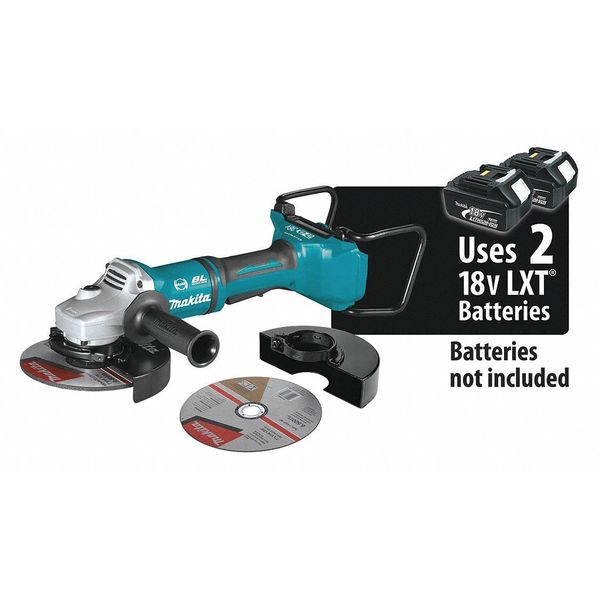 Angle Grinder, 36V DC, 7 in Wheel Dia.
