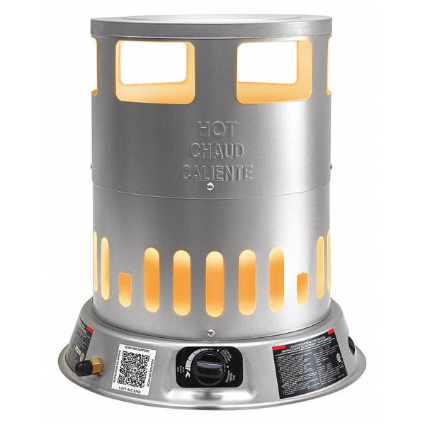 Convection Portable Gas Heater, Liquid Propane, 50,000 to 80,000 BtuH
