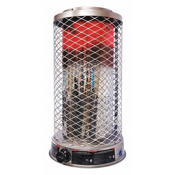 Radiant Portable Gas Heater, Natural Gas, 50,000 to 100,000 BtuH