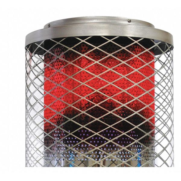 Radiant Portable Gas Heater, Liquid Propane, 50,000 to 125,000 BtuH