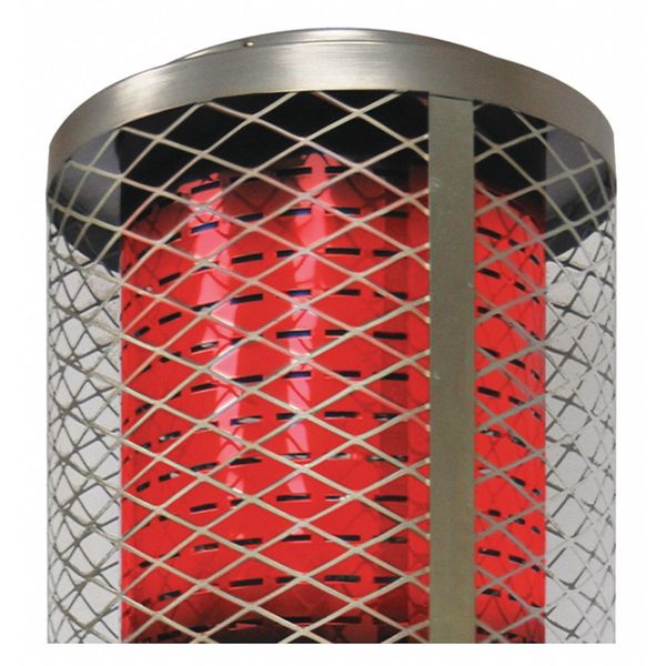 Radiant Portable Gas Heater, Natural Gas, 250,000 BtuH, 14 11/16 in Wx