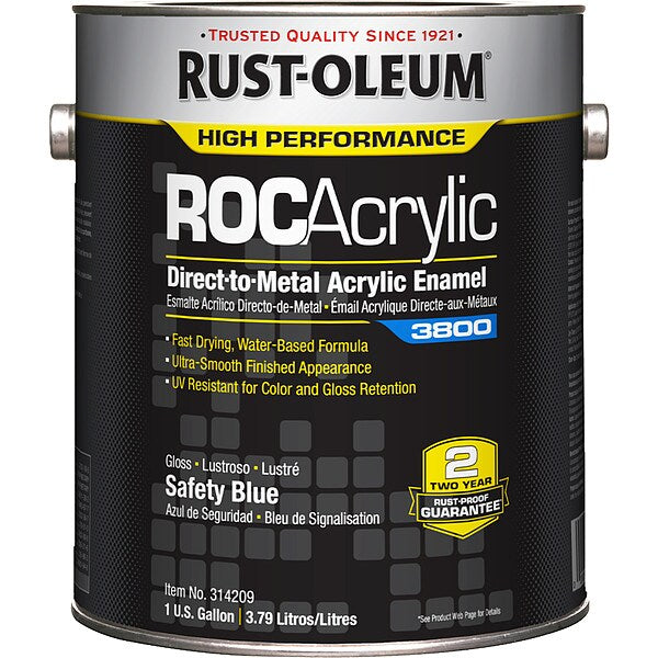 Acrylic Enamel Coating, Safety Blue, 1 gal