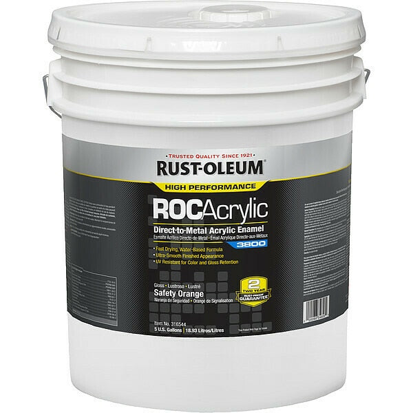 Acrylic Enamel Coating, Safety Org, 5 gal.