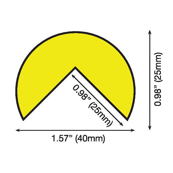 Corner Guard, Rounded, Red/White