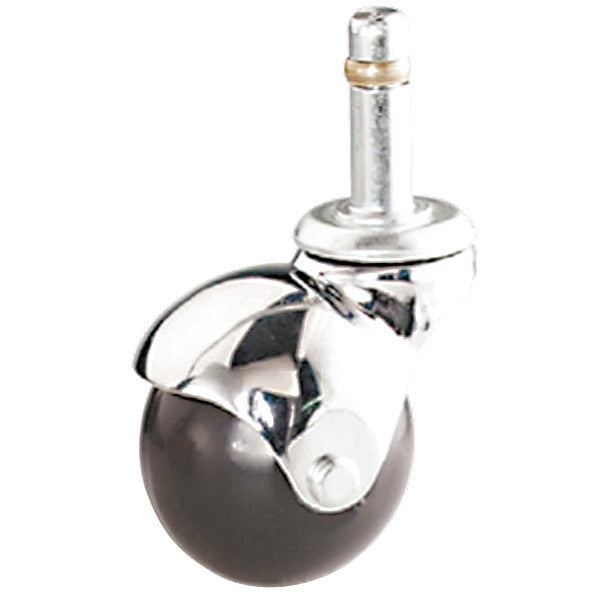 Stem Caster, 80 lb. Load, Black Wheel