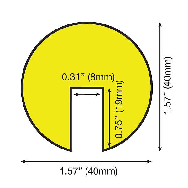 Edge Guard, Rounded, Black/Yellow