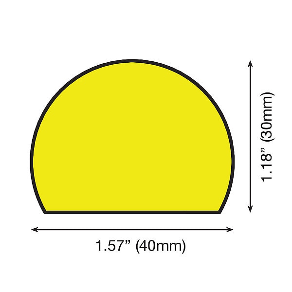Surface Guard, Rounded, Black/Yellow