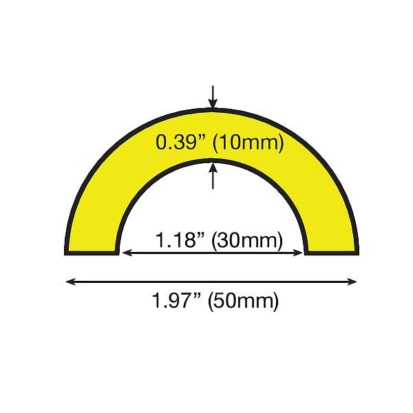 Corner Guard, Rounded, Black