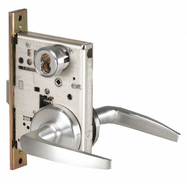 Door Lever Lockset, Mechanical, Storeroom