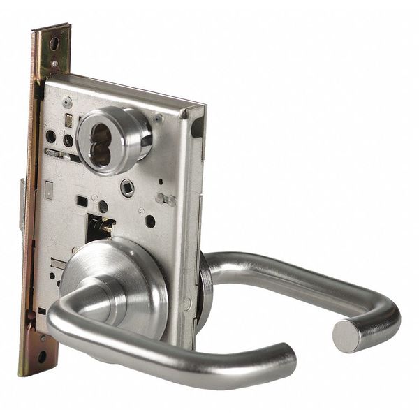 Door Lever Lockset, Mechanical, Storeroom