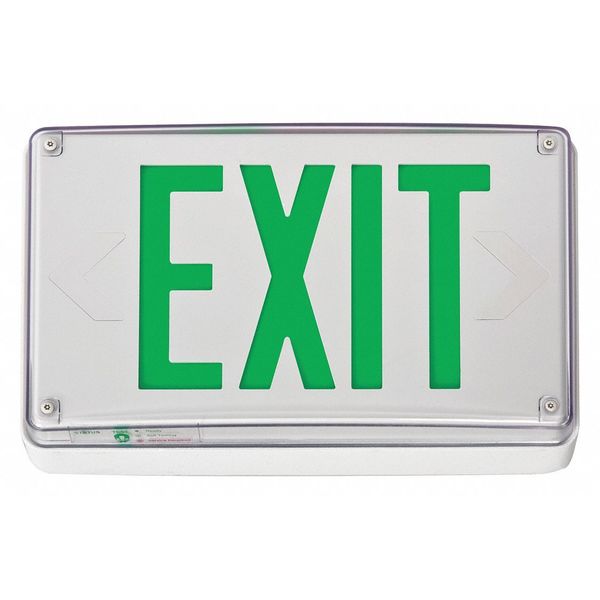 Ext Sgn, Alum, Whte, 13 7/8in, 2W