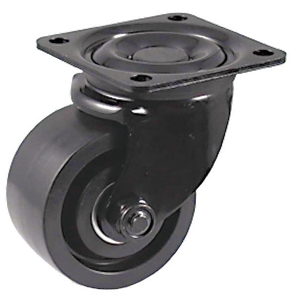 Plate Caster, 550 lb. Ld Rating, Swivel