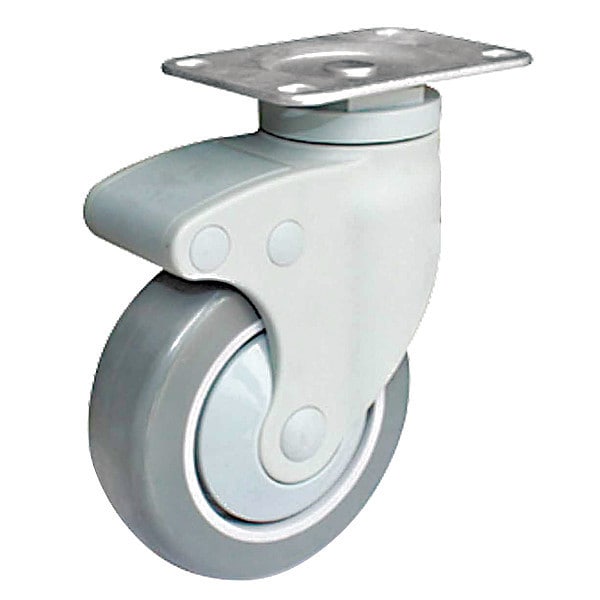 Plate Caster, 240 lb. Ld Rating, Swivel