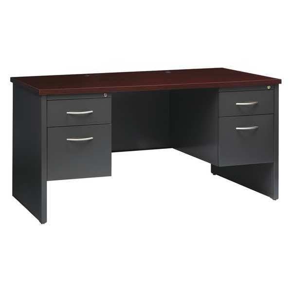 Office Desk, Double Pedestal, 60