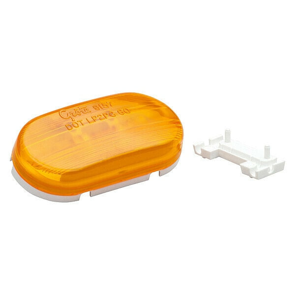 Marker Lamp, Oval No Splice, 2 Bulb, Ylw