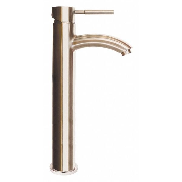 Manual Single Hole Mount, 1 Hole Vessel Sink Faucet, Brushed Nickel