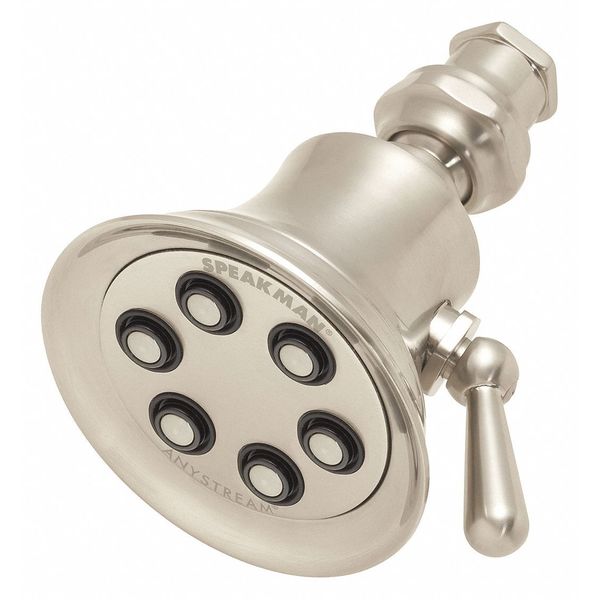 Shower Head, Brushed Nickel, Wall