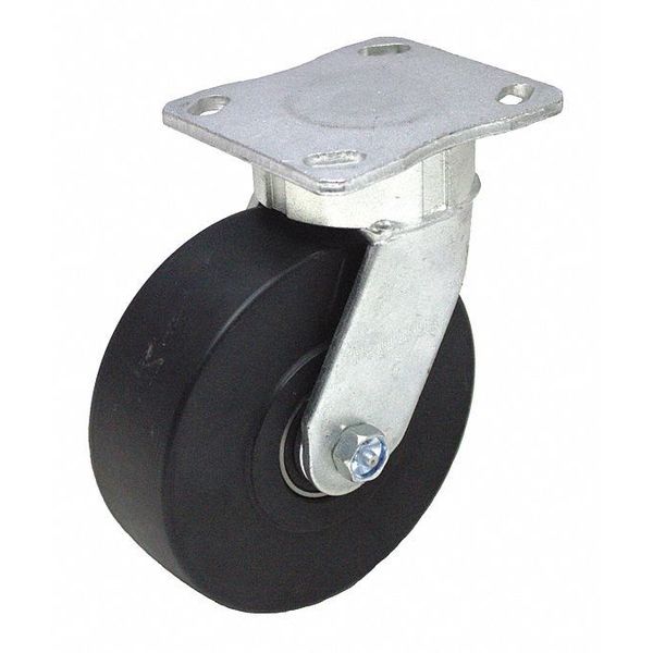 Plate Caster, 1750 lb. Ld Rating, Ball