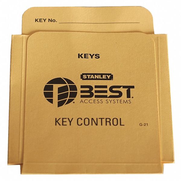 Key Authorization Card, Paper, For Keys