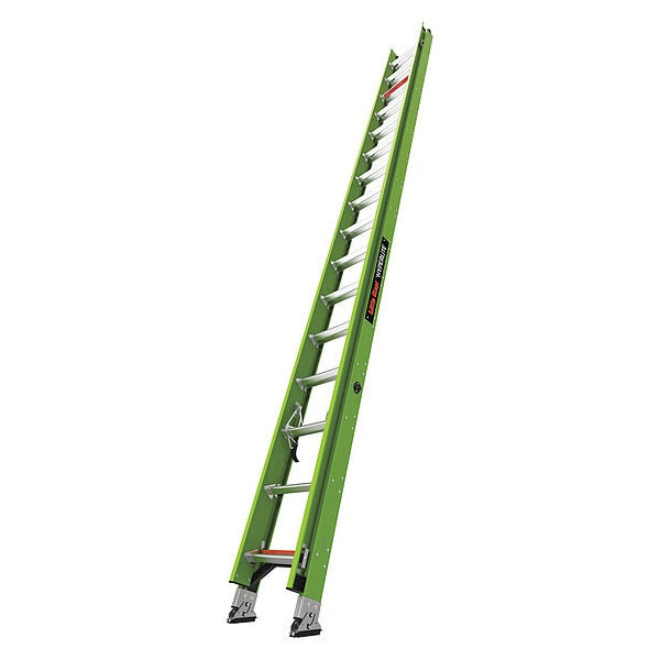 Fiberglass Extension Ladder, 375 lb Load Capacity