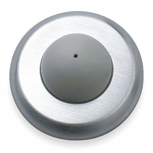 Door Stop, Wall Mount, SS, Silver