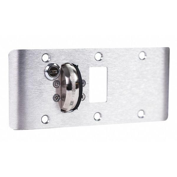 Satin Chrome Door Strike Plate