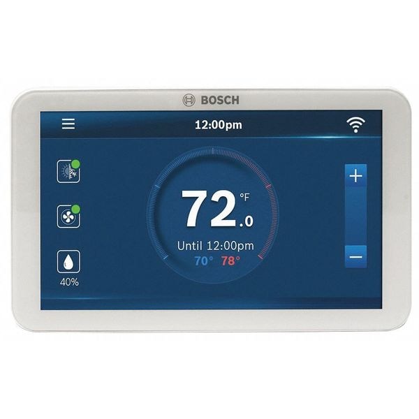 WiFi Thermostat, 7 Programs, 2 H 2 C, Wall Mount, Hardwired, 24VAC