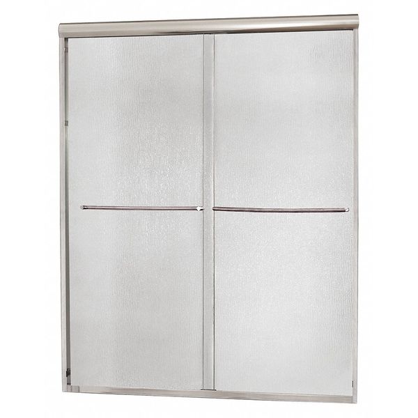Shower Door, Aluminum, Silver, 60