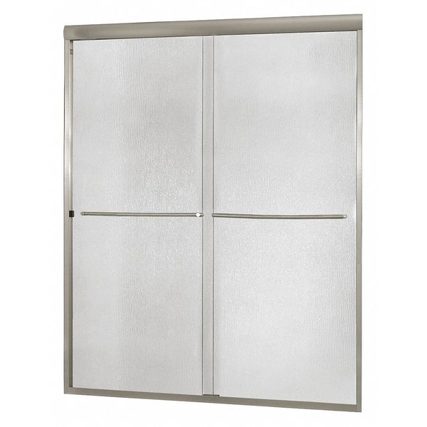 Shower Door, Aluminum, Gray, 48
