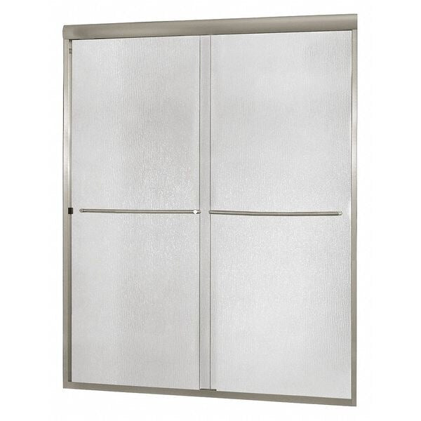 Shower Door, Aluminum, Gray, 60