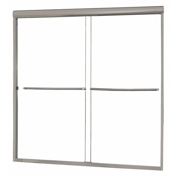Tub Door, Aluminum, Gray, 58