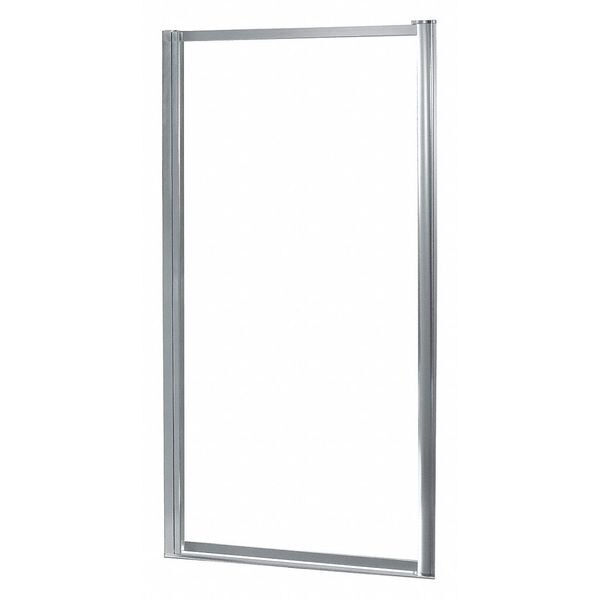Shower Door, Aluminum, Silver, 29