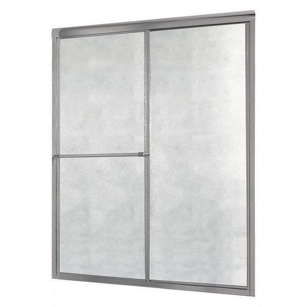 Shower Door, Aluminum, Silver, 60