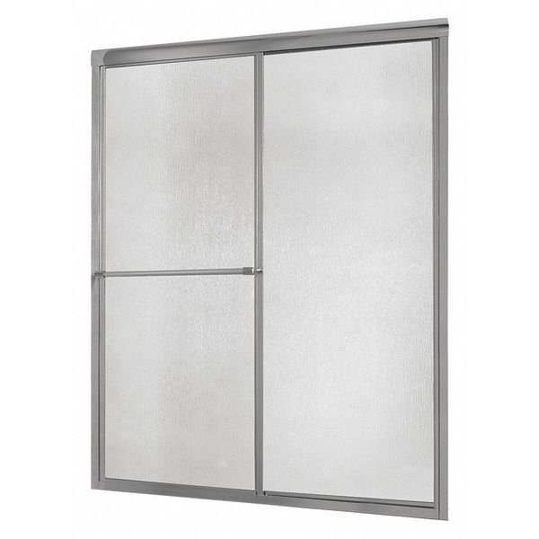 Shower Door, Aluminum, Silver, 60
