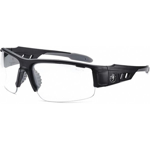 Safety Glasses, Traditional Clear PC Decenter Lens, Anti-Fog, Scratch-Resistant