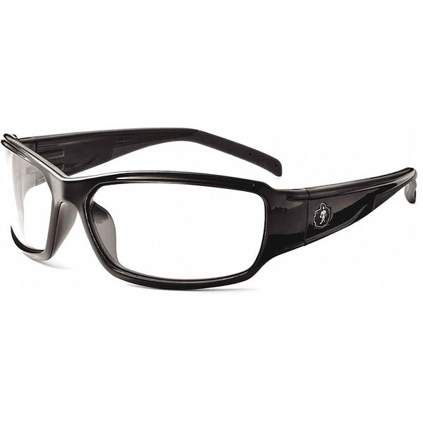 Safety Glasses, Traditional Clear PC Decenter Lens, Anti-Fog, Scratch-Resistant