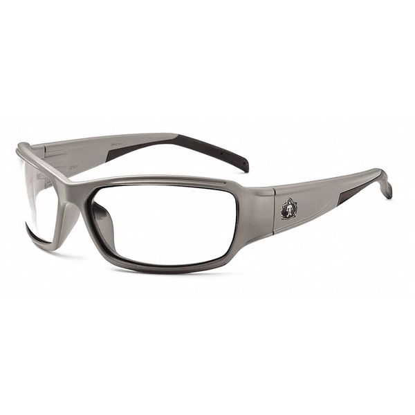 Safety Glasses, Traditional Clear PC Decenter Lens, Scratch-Resistant