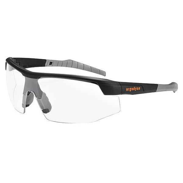Safety Glasses, Traditional Clear PC Decenter Lens, Anti-Fog, Scratch-Resistant
