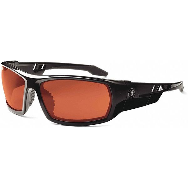 Safety Glasses, Traditional Copper PC Decenter Lens, Scratch-Resistant