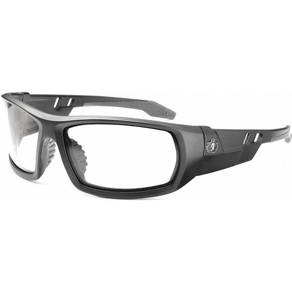 Safety Glasses, Traditional Clear PC Decenter Lens, Scratch-Resistant