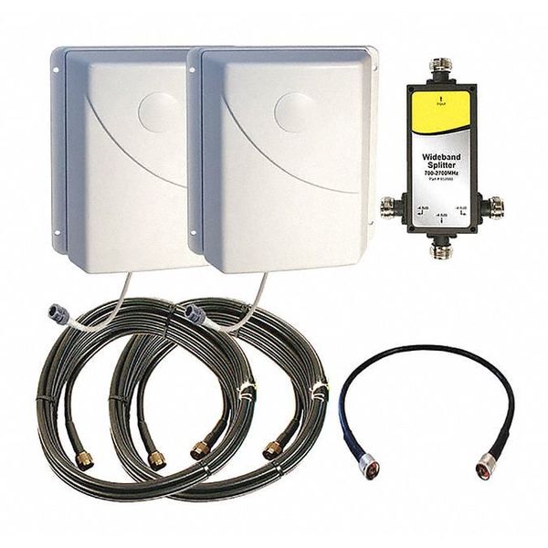 Cellular Signal Booster Kit, 4G, 110VAC